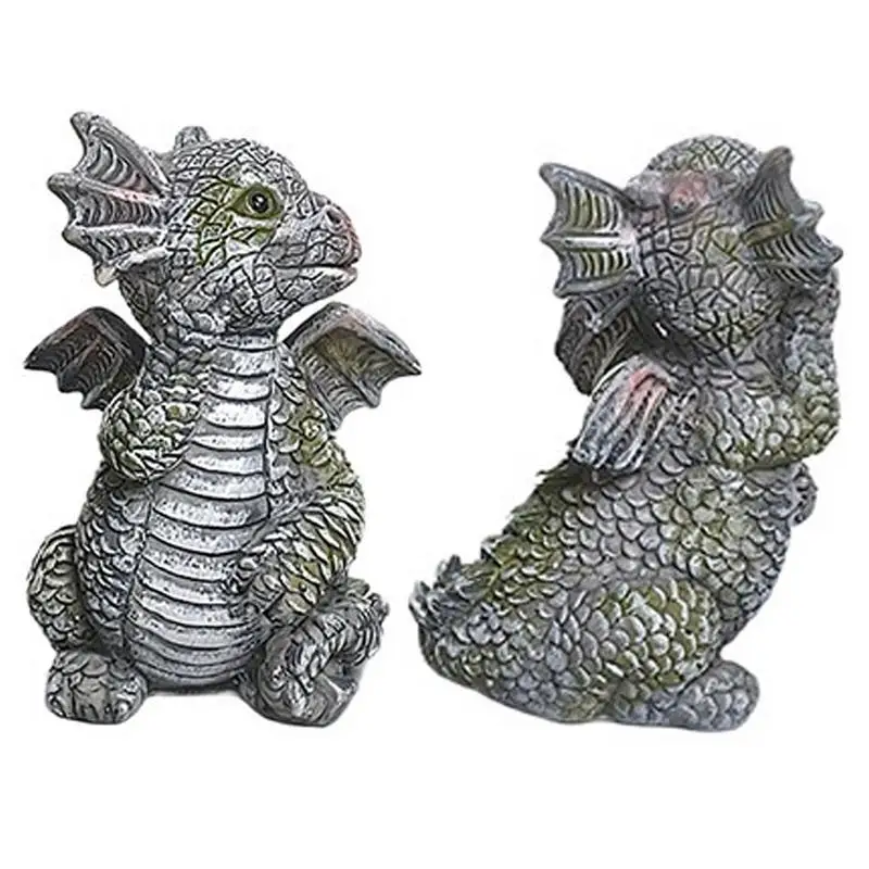 

Dragon Statues Outdoor Garden Dragon Outdoor Ornament Sculpture Carefully Carved Dragon Figurine Ornament For Lawns Courtyards