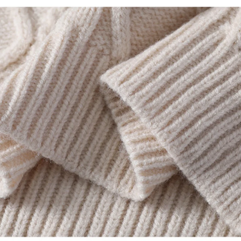 Men's Designer Original Color Block Jacquard Half-Zip Mock Neck Knit Sweater Cable Pattern Warm Anti-Pilling Autumn Winter Men's