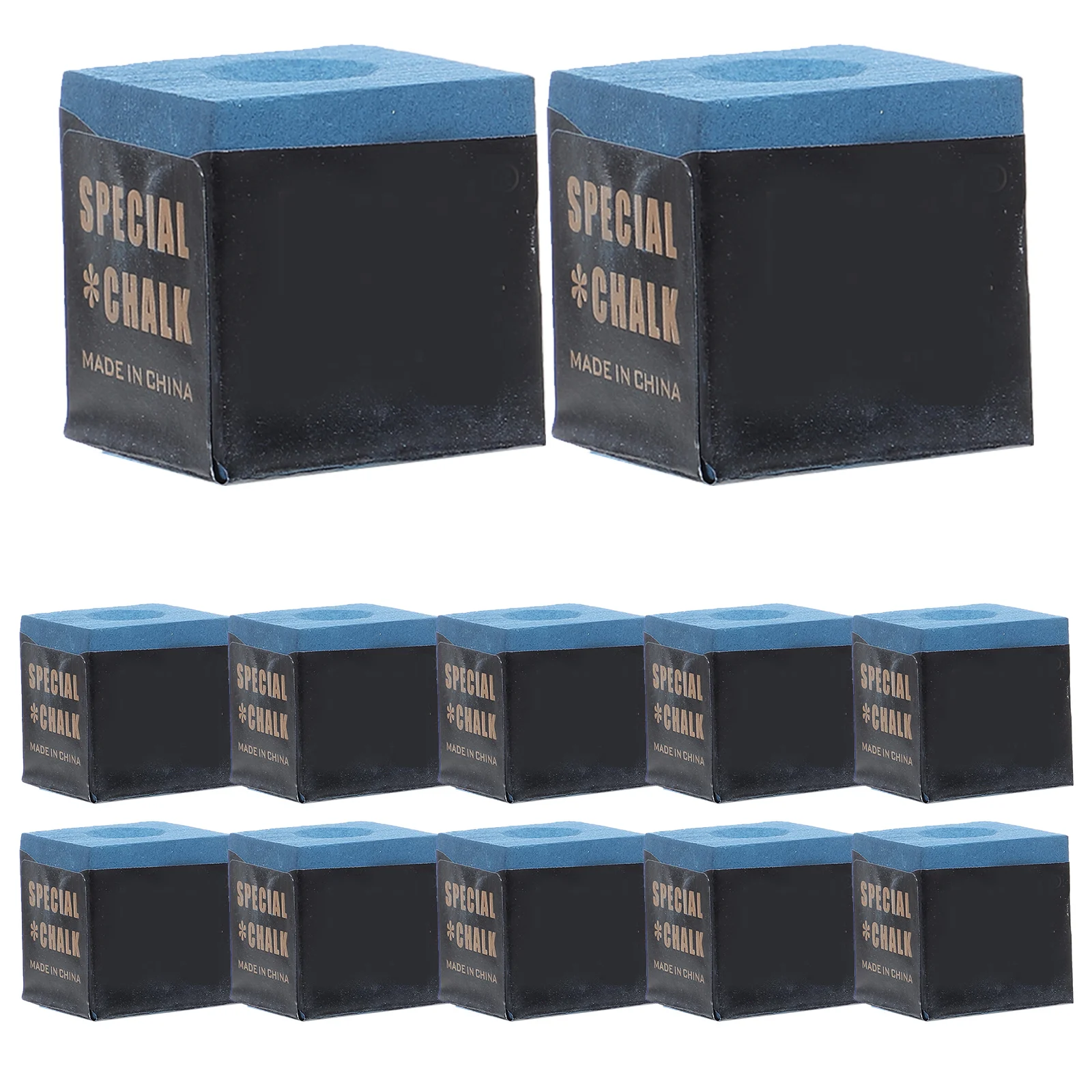 

24 Pcs Pool Cue Chalk Cubes Powdered Stick Bulk Billiard Tip Maintenance Accessories Chocolate Table Practical Excellent Anti