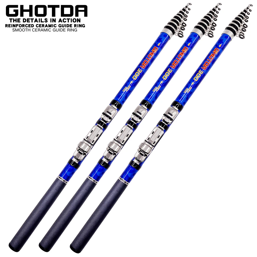 Super Hard Carbon Rock Fishing Rod 1.5M-3M Telescopic Fishing Rod 63g-170g Bait Trout Crucian Carp Outdoor Salty/fresh Water