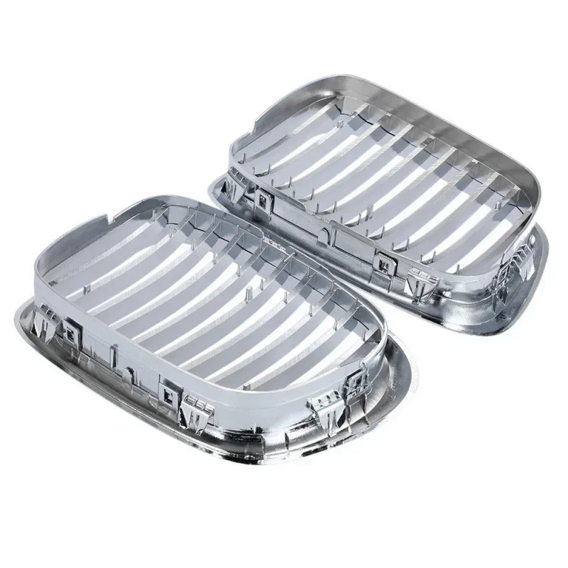 شبكة الكلى الأمامية الكروم الأسود لـ 1997-2003 BMW E39 5-series 520i 523i 525i 528i 530i 535i 540i M5 #6