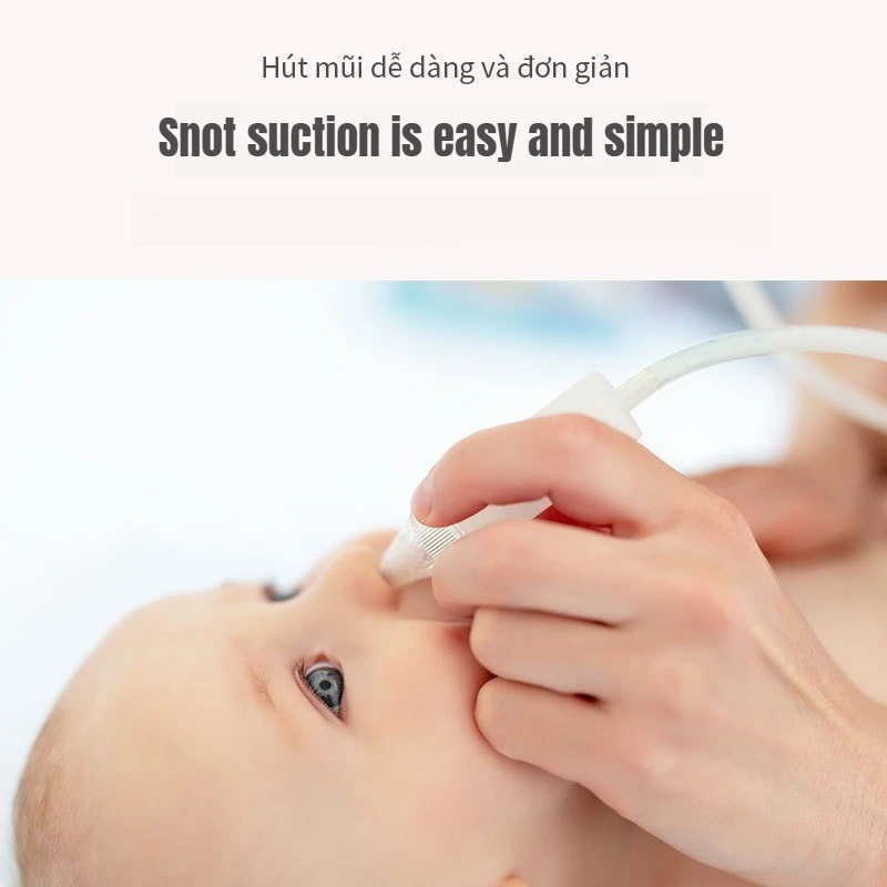 Baby Nasal Aspirator Powerful Hand Pump Nose Sucker Quiet Manual Nose Suctioners for Babies Baby Nasal Sucker Aspirator Snot image 5