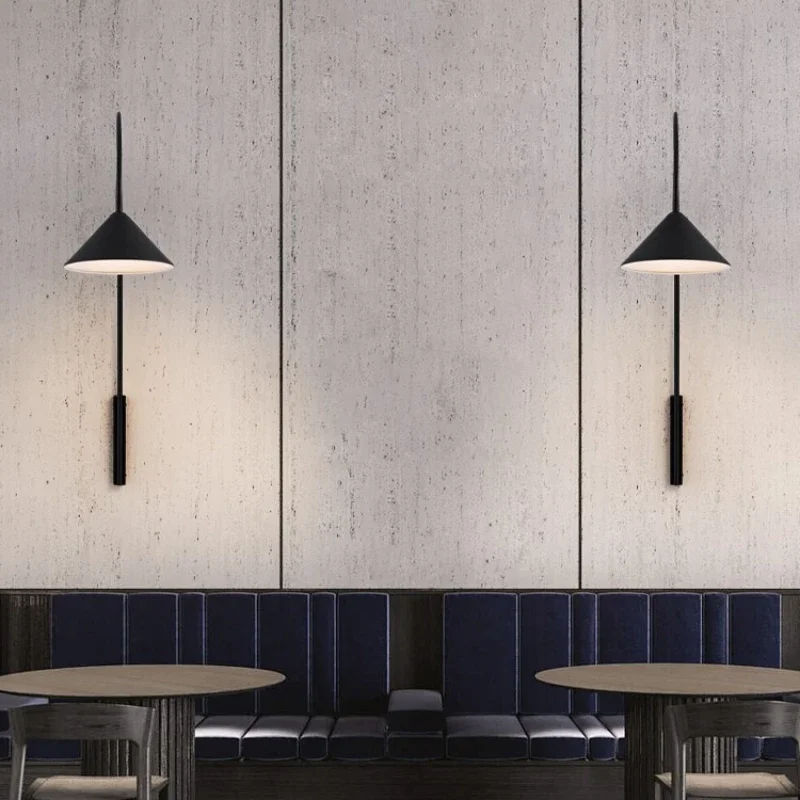 SANDYHA Nordic Ferro Forjado Lâmpada de Parede LED Luminária para Sala de estar e Quarto Elegante Decoração de Restaurante Lâmpada E27