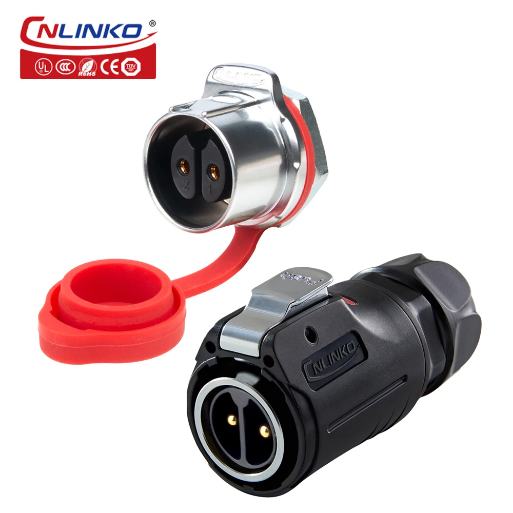 

CNLINKO Professional LP24 Multi-Core 2~24 Pin Industrial Connector Set IP68 Rated M24 Waterproof & Dustproof Plug and Socket
