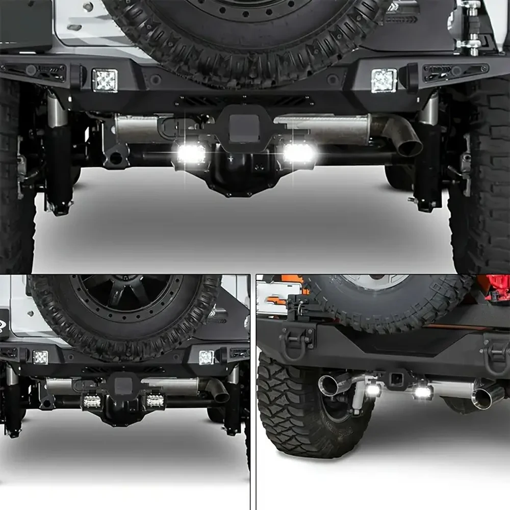 4in 72W 24LED 2pc 4-Row LED Light Bars With Tow Hitch Mounting Bracket, Off-road Light Strips For Trucks, Trailers, SUVs, Pickup