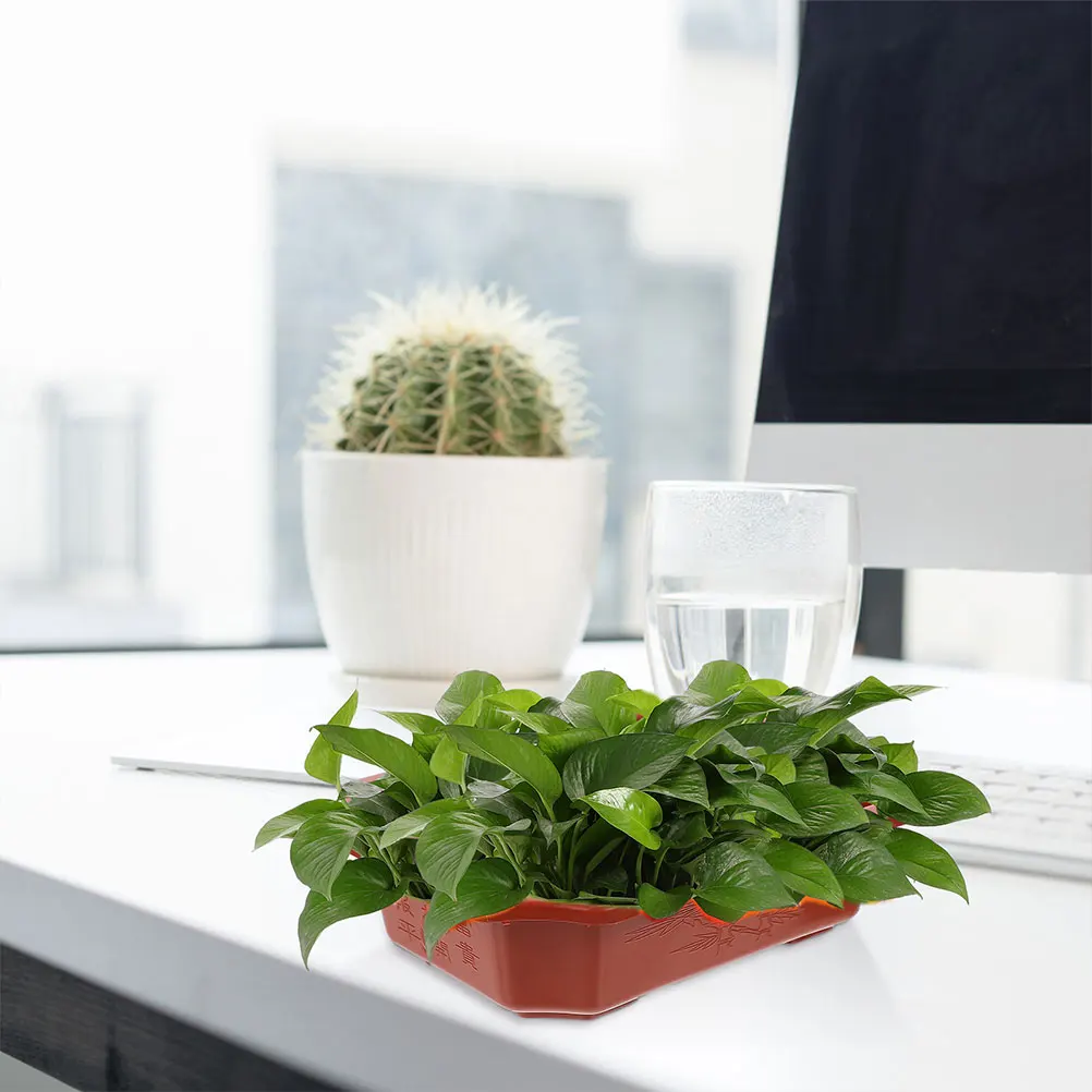 

20Pcs Breathable Plastic Flower Pots With Drainage Holes For Improved Plant Growth Gardening Containers Household Planters