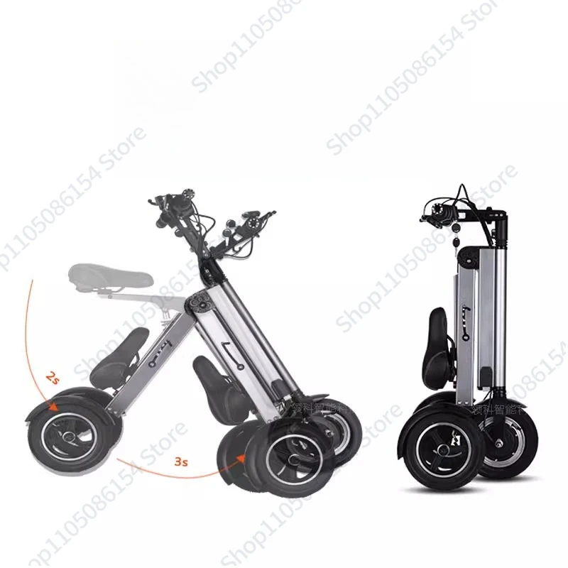 

Mini folding electric car adult three-wheeled electric car small balance car ultra-light portable battery