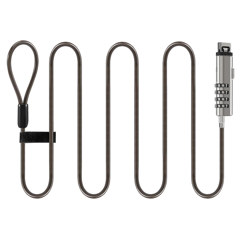 

NEW-4 Digital Universal Lock USB Laptop Security Cable Lock For Computer