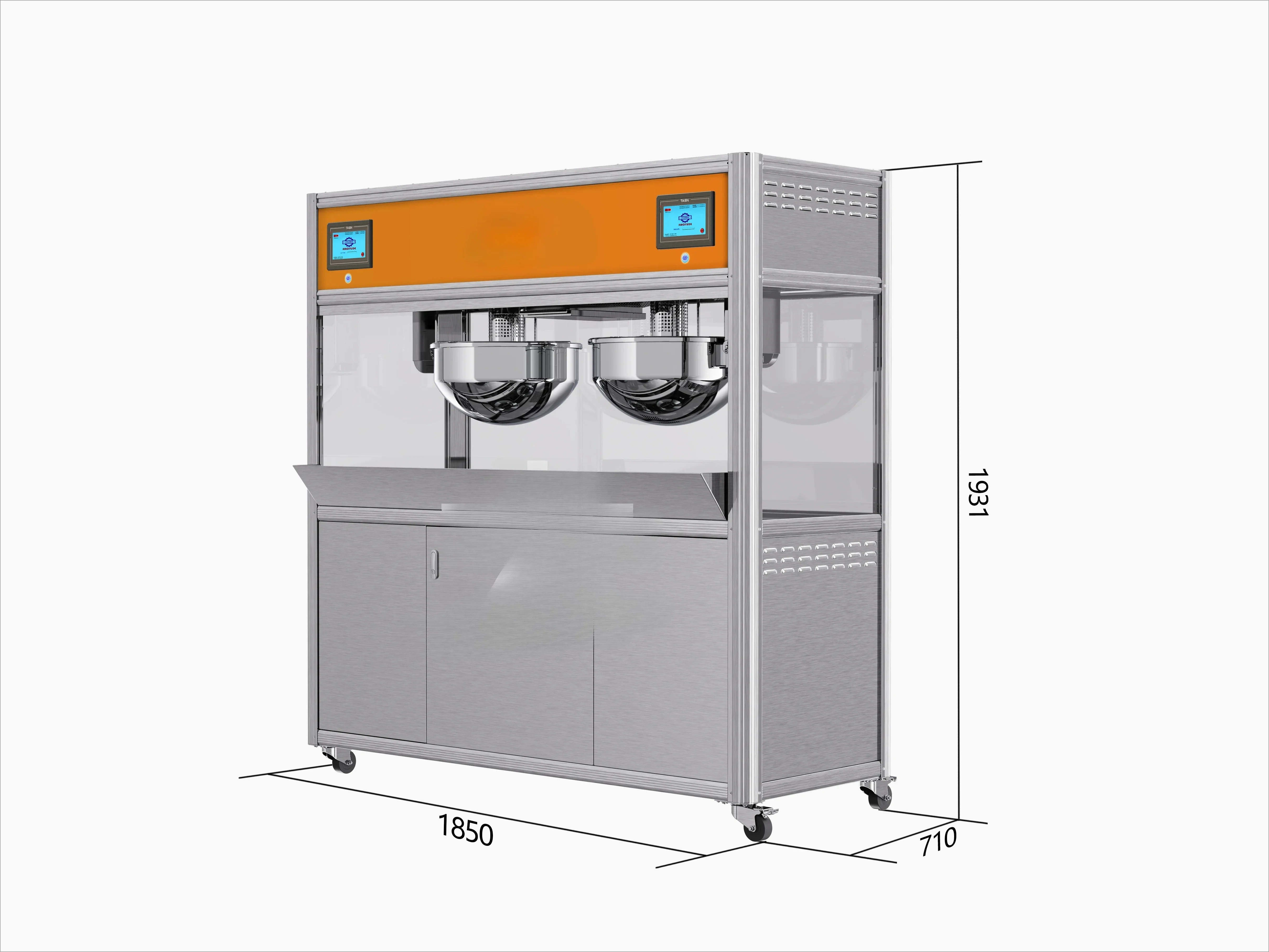 Automatic Professional Caramel Popcorn Maker Machine De Popcorn High Productivity