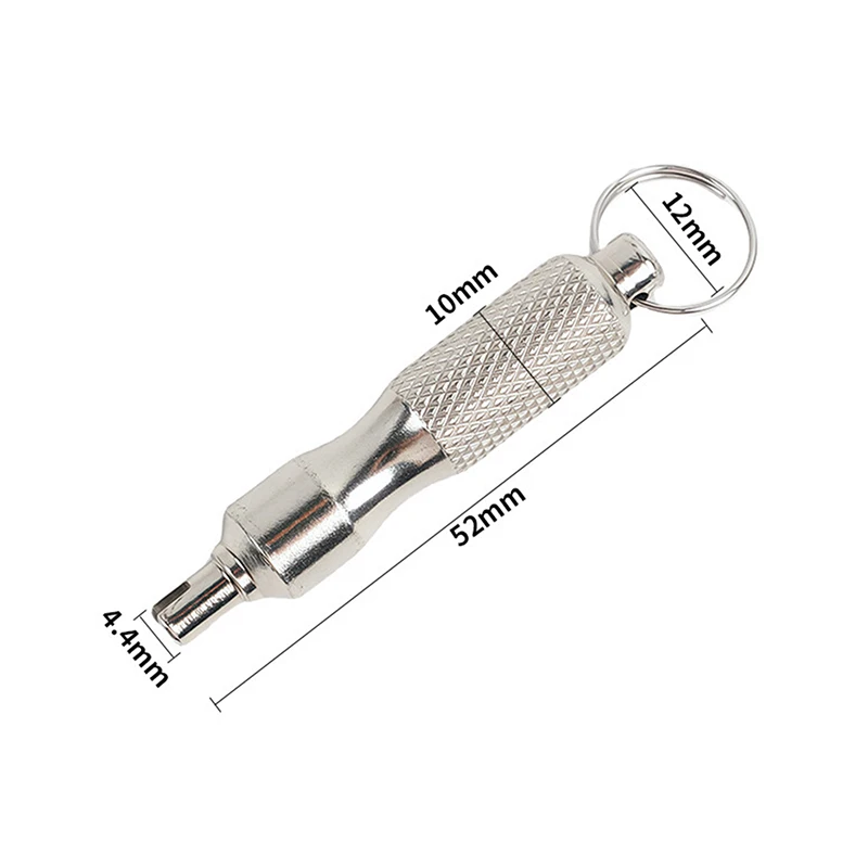 Portable Valve Core Wrench Stainless Steel Car Bike Tire Valve Disassembly Tire Valve Core Stems Remover Screwdriver Dual Use