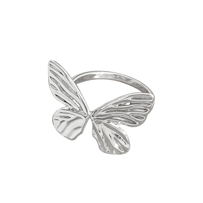 Women's 925 Sterling Silver Butterfly Open Ring