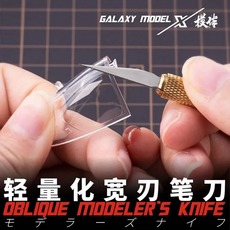 GALAXY Tool T09A01 ~ 04 cuchillo de modelador oblicuo, herramientas de construcción de modelos de ensamblaje para herramienta de fabricación de Gundam