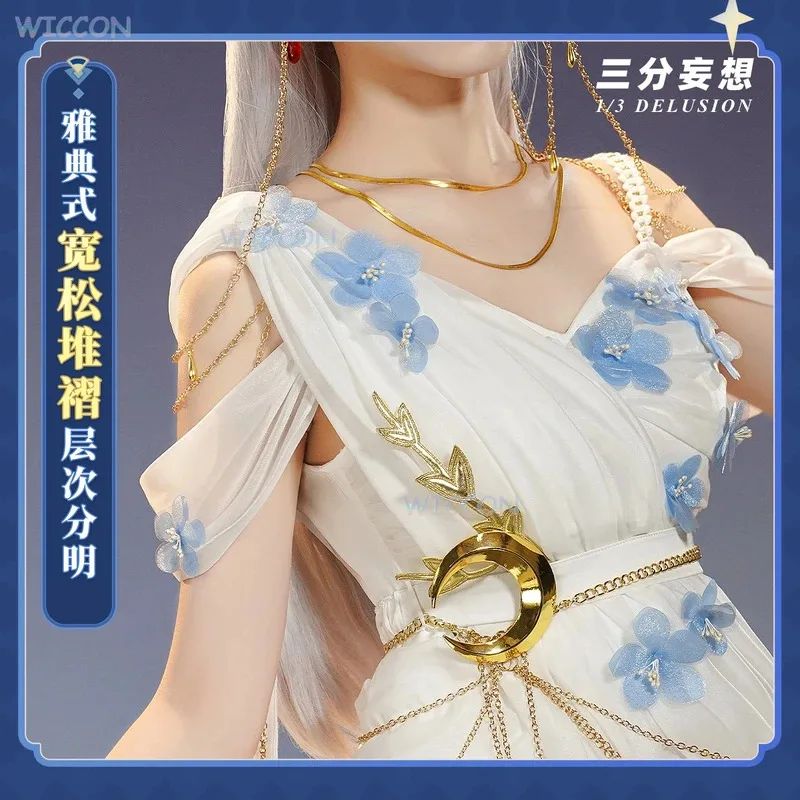 

asdh8@Frieren Cosplay Anime Frieren: Beyond Journey's End Cosplay Adult Dress Costume Wig Mahou Shoujo Doujin Greek Goddess Outf