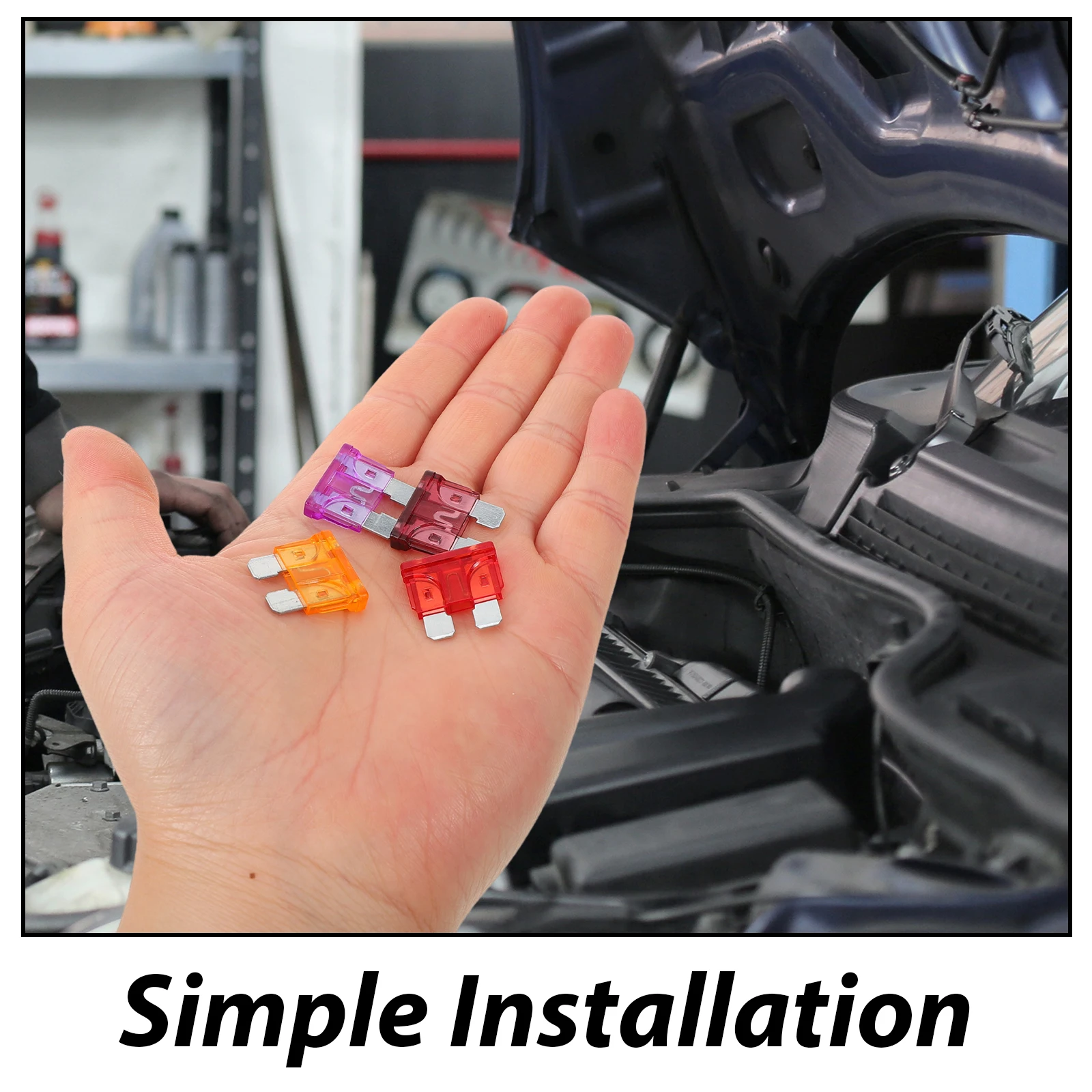 

60pcs Car Fuse Kit Mini Automotive Fuses Set Rv Supplies Blade Fuses Motorhome Accessories Replacement Parts 2A 40A
