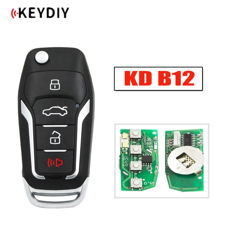 

1 шт. Keydiy B12 многофункциональный универсальный дистанционный ключ KD 4 кнопочный Автомобильный Дистанционный ключ для Φ KD900 KD Mini для автомобильного ключа в стиле Ford