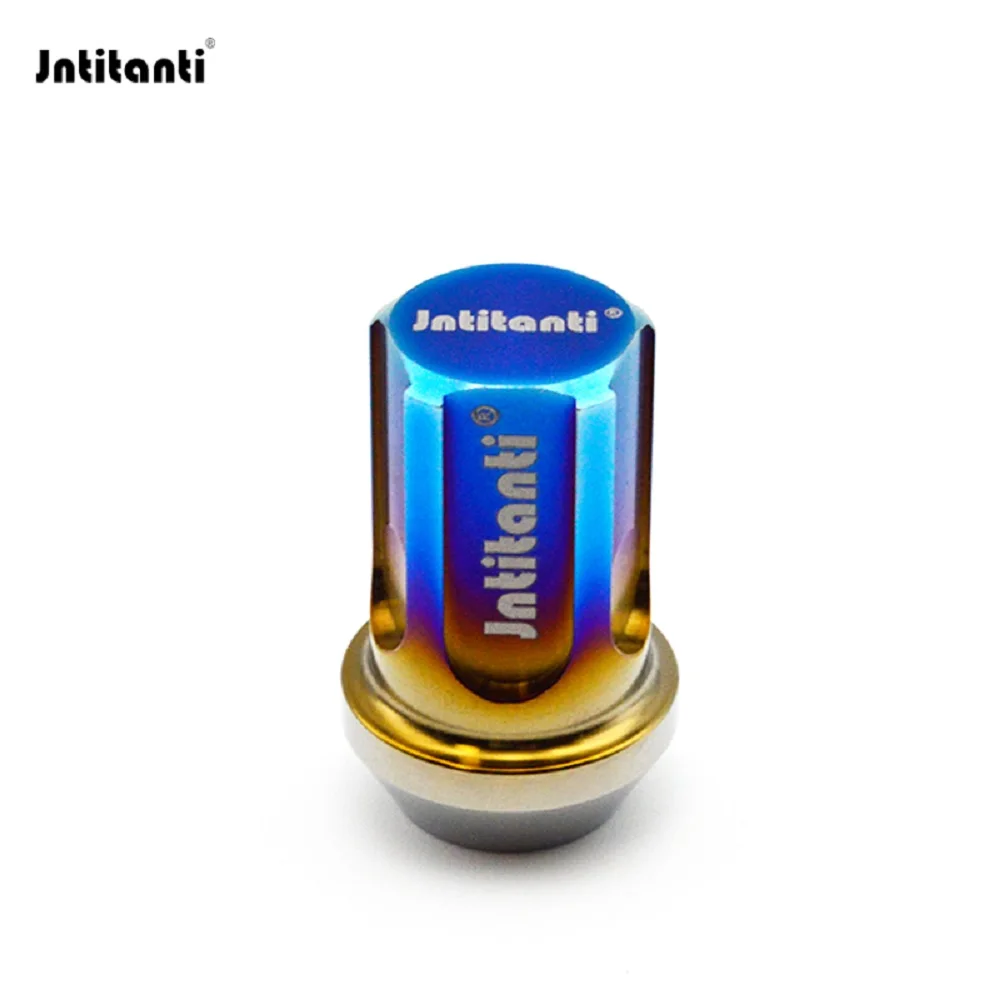 Jntitanti Gr5 titanium wheel lug lock nut anti-theft Tire nut M12x1.25x35mm close end  for Toyota86 Nissan Suzuki Subaru