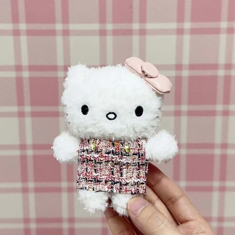 かわいいサンリオパーカードレスハローキティぬいぐるみキーホルダークリエイティブ子猫ぬいぐるみランドセルペンダントおもちゃアクセサリーギフト