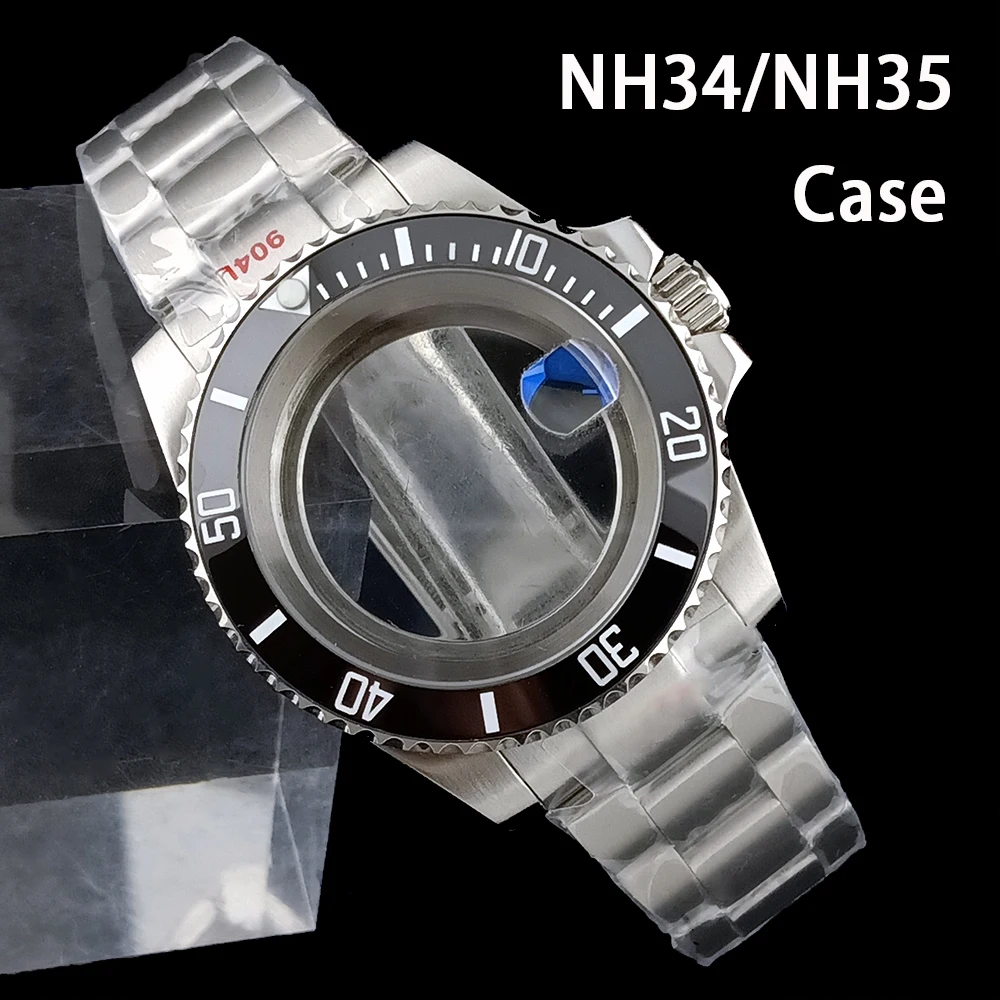 

NH35 watch case NH34 watch case men's watch stainless steel case suitable for NH35/NH34 movement watch accessories