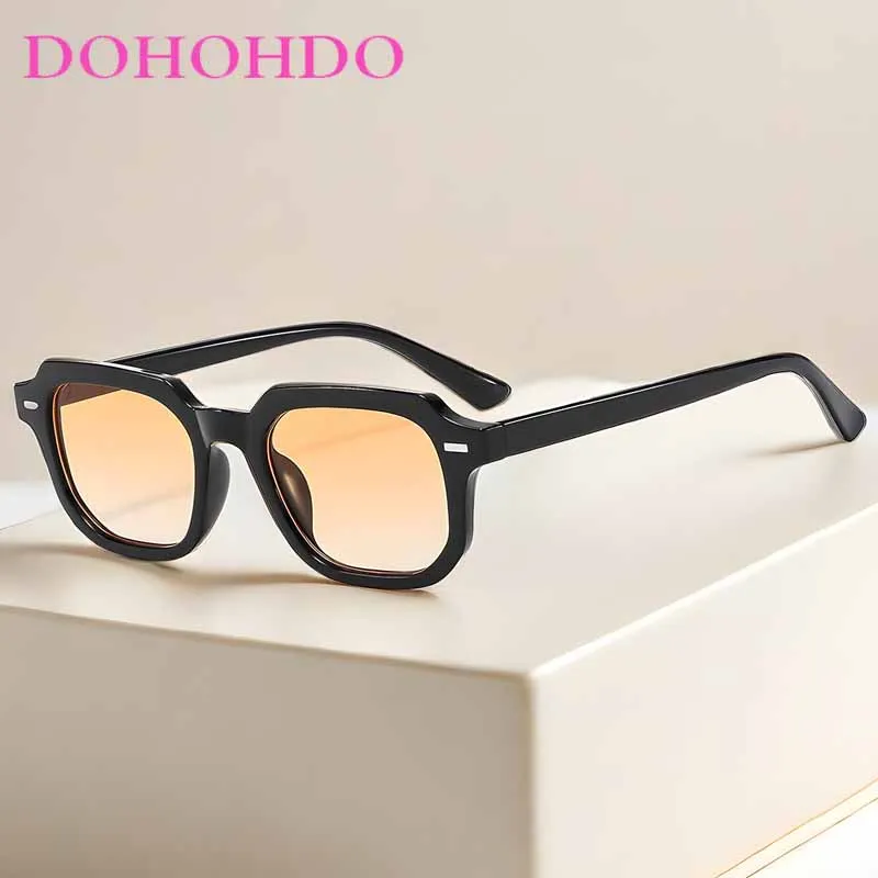 Fashion Luxury Brand Designer Small Frame Square Rice Nail Sunglasses Men's Women's Classic Individuality Vintage Eyewear UV400