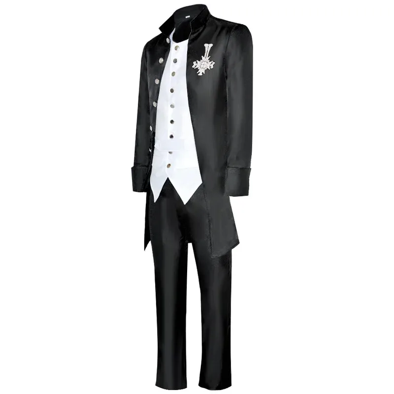 

Ghost Anime Papa Emeritus Cosplay Costume Black uniform Suit Halloween Party Roleplay clothing for MEN Women eo]5