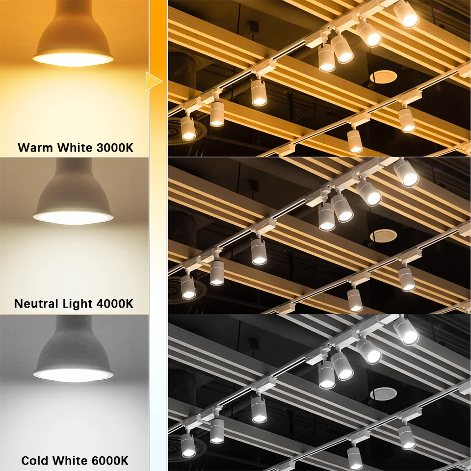 6PCS Faretto a Led Lampadina a LED GU10 AC220V Bombillas Spot Lampadina a risparmio energetico Sostituisci la lampada alogena da 50W per la decorazione domestica