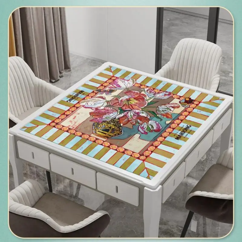 tapete-de-mahjong-vikama-vintage-tulip-em-veludo-cristal-antiderrapante-macio-dobravel-para-mahjong-americano-poker-domino-e-decoracao-de-casa