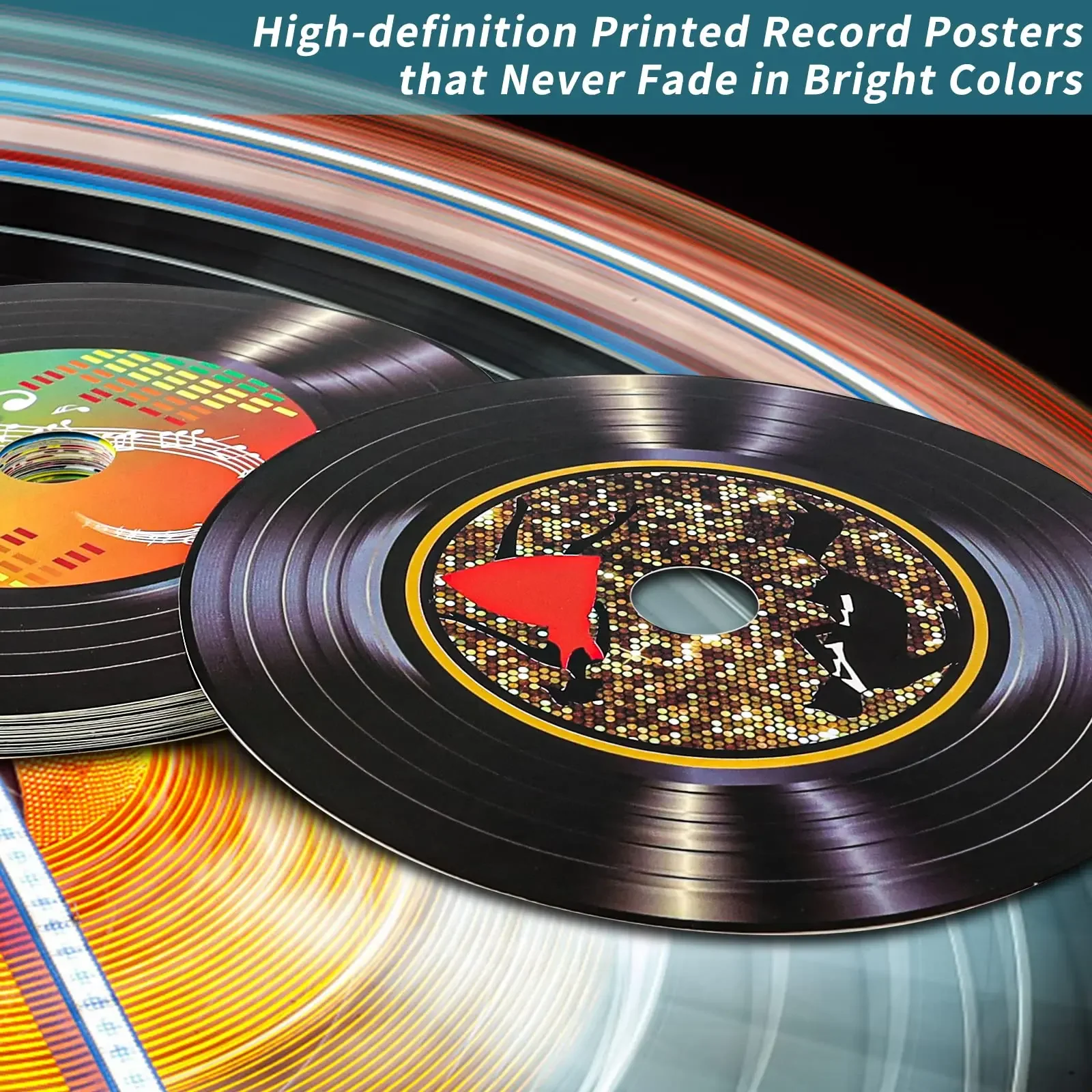 20PCS CD Album Cover Posters Bedroom Decor,Music Party,Blank Vinyl Records Wall Sticker Decoration Decor (Material Cardboard)