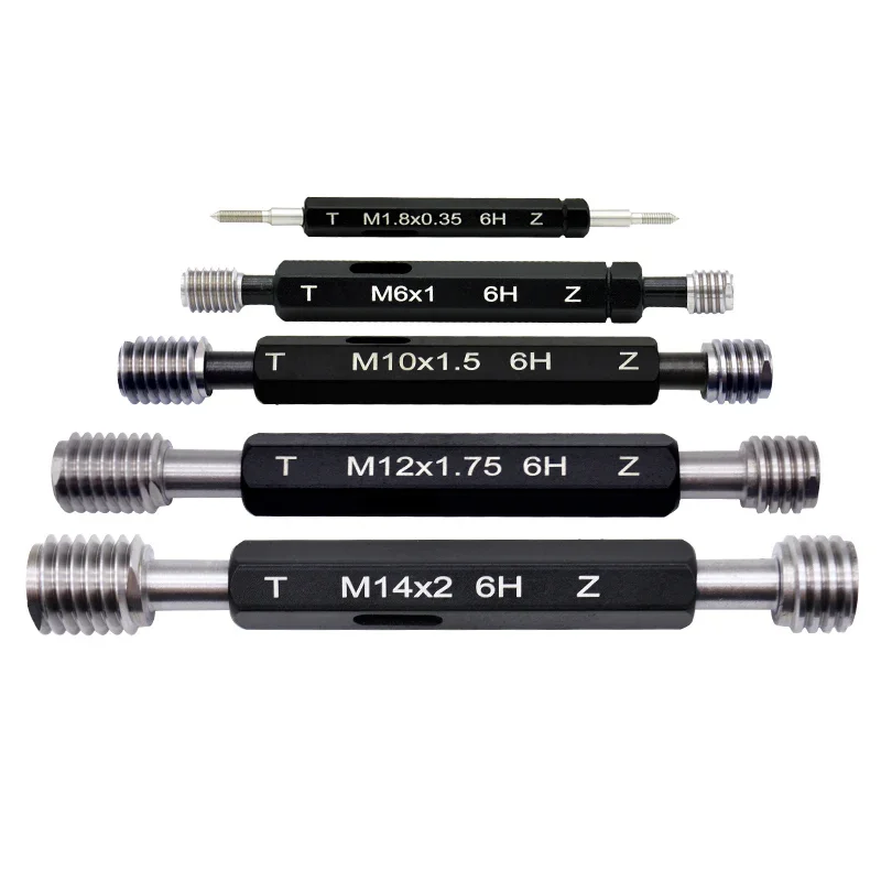 6H Metric Thread Feeler Gauge M0.8 to M24 Aperture Gauge Go No Go Gauge for Moulds