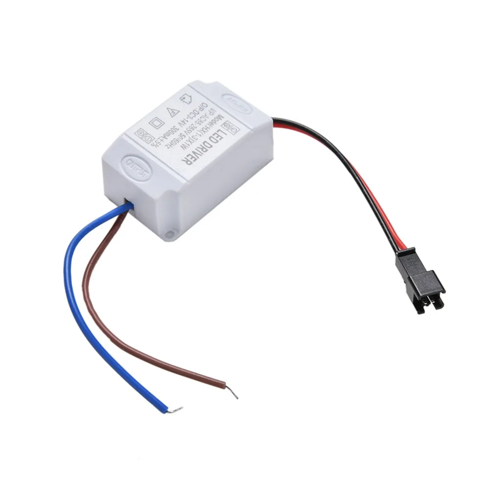 Electronic Transformer LED Power Supply Driver Adapter 3X1W Simple AC 85V-265V To DC 2V-12V 300mA LED Strip Driver