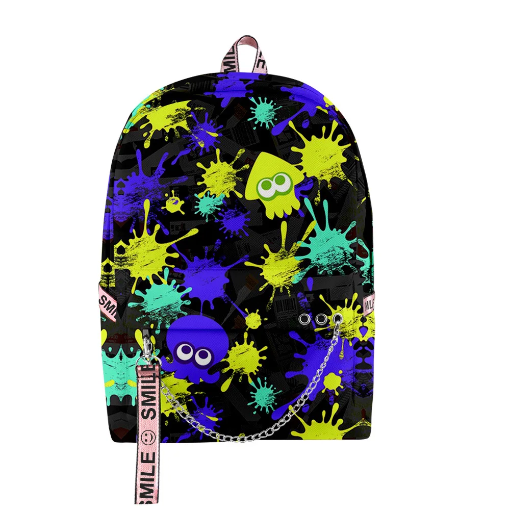 Trendy Popular Splatoon 3 Student School Bags Unisex 3D Print Oxford Waterproof Notebook multifunction Travel Backpacks