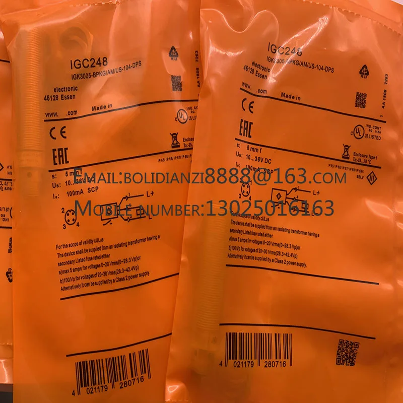 

Brand new original sensor IGC248 IGC249 IGC250 IGC252 IGC258 IGC259 One year warranty