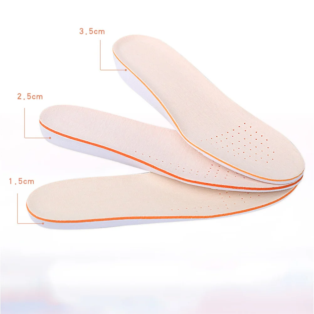 

Increase Sports Pad Insole Soybean Fiber Shoes One-piece Absorption Insoles Breathable Heighten