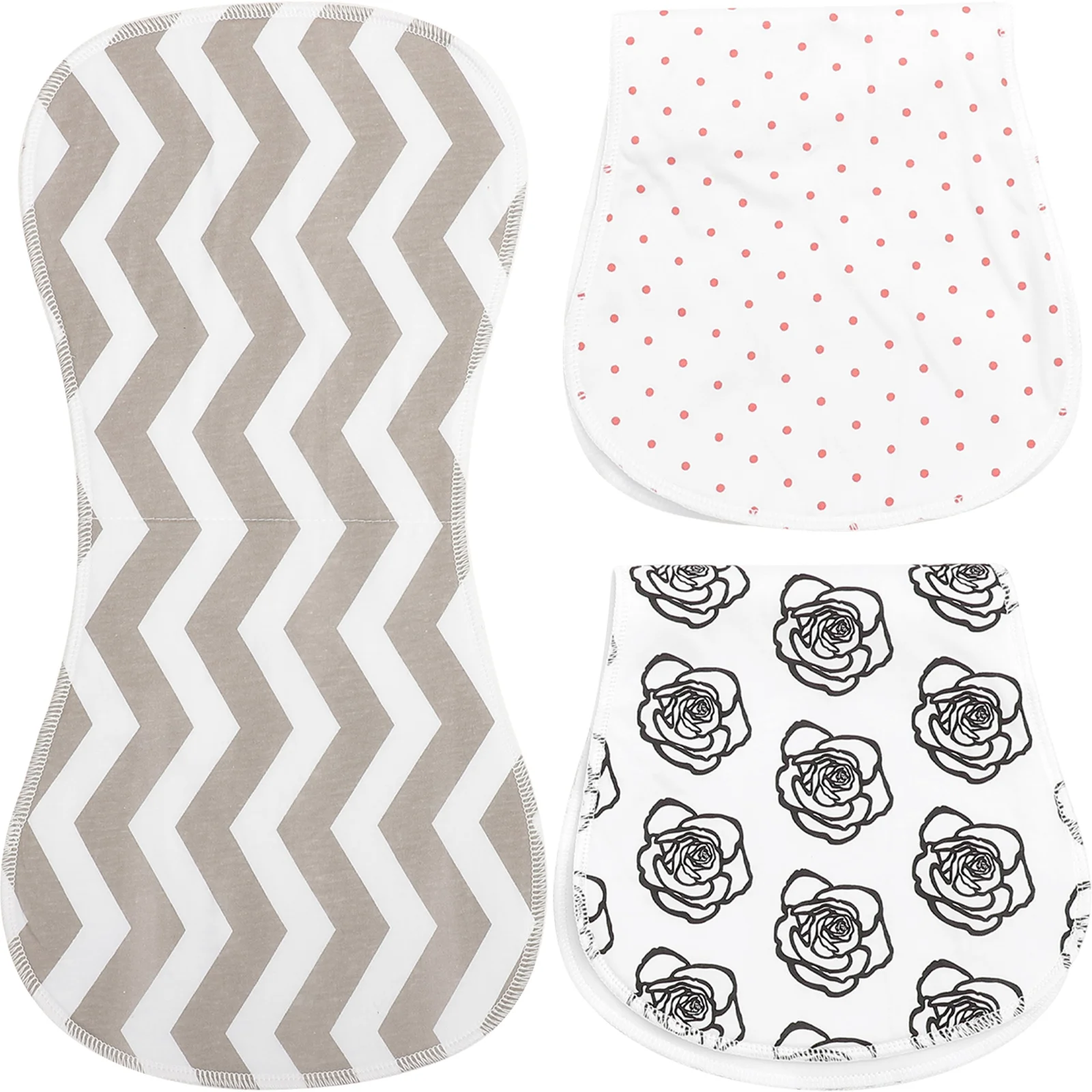 

3pcs Washable Small Cotton Bibs Reusable Decorative Eating Protector For Drooling Multi-Use Dinner Bib Adjustable Unisex Care