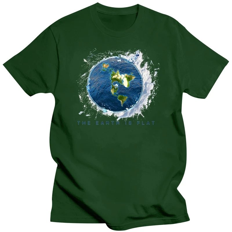 Flat Earth t-shirt, Infinite Plane, Earth is flat, Firmament, New World Order Cheap wholesale tees,100% Cotton For Man