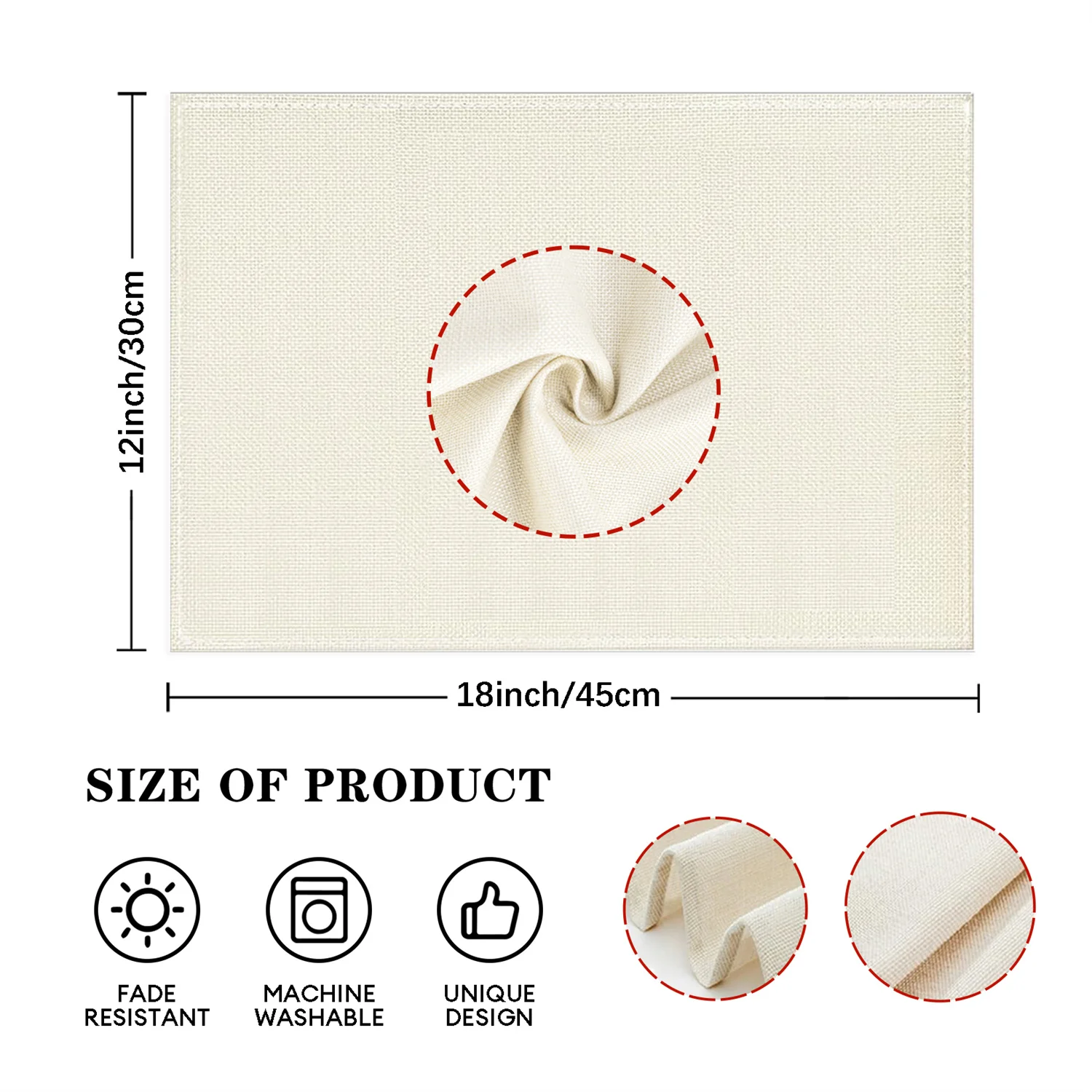 Snowman Christmas Elf Reindeer Red Black Plaid Snowflake Christmas Placemats Washable Table Mats for Kitchen Dining Home