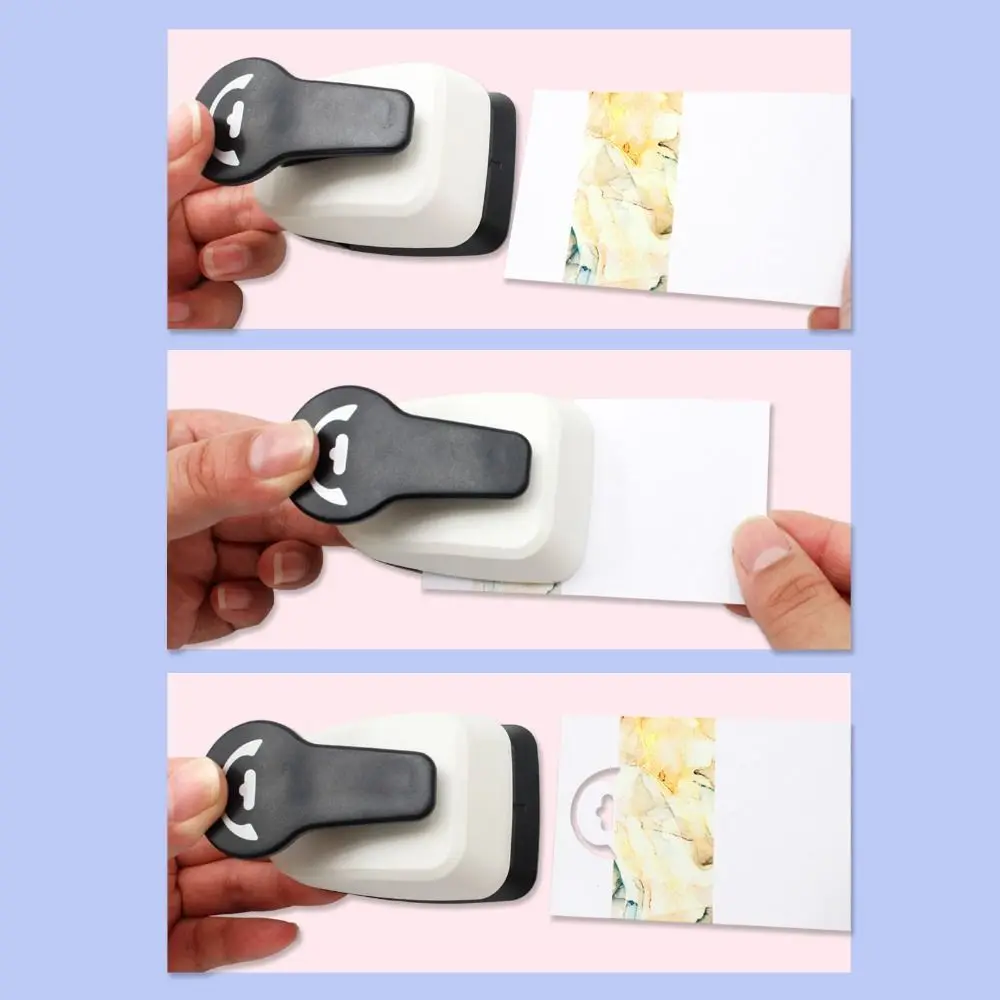 Foldover Paper Hole Puncher Hang Tag Headband Craft Hole Punch Display Card Bracelet Necklace Embossing Punches Jewelry Card