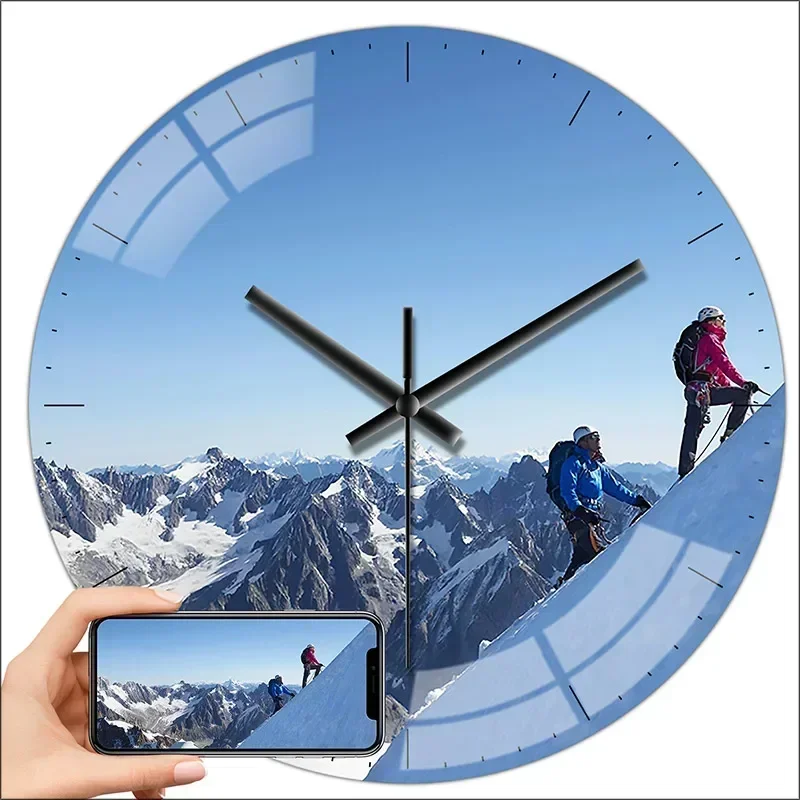 

Personalized Wall Clock Quiet Quartz Home Clock Custom Photos Wedding Corporate LOGO Baby Art Photos Family Portraits FASHION