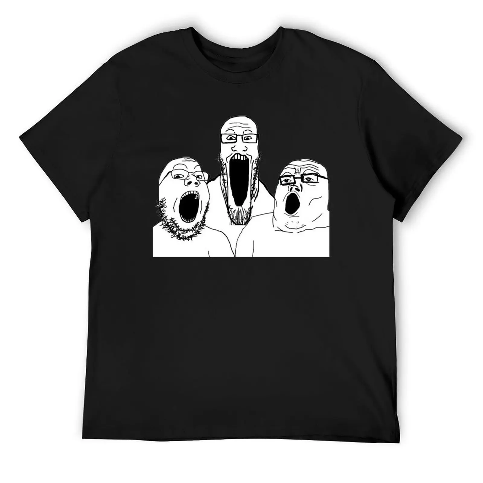 

SOY REDDIT 4CHAN BASED AND REDPILLED GROUP WHOLESOME REDDIT MEME FUNNY SOYJAK WOJAK SOYJACK WOJACK F T-Shirt