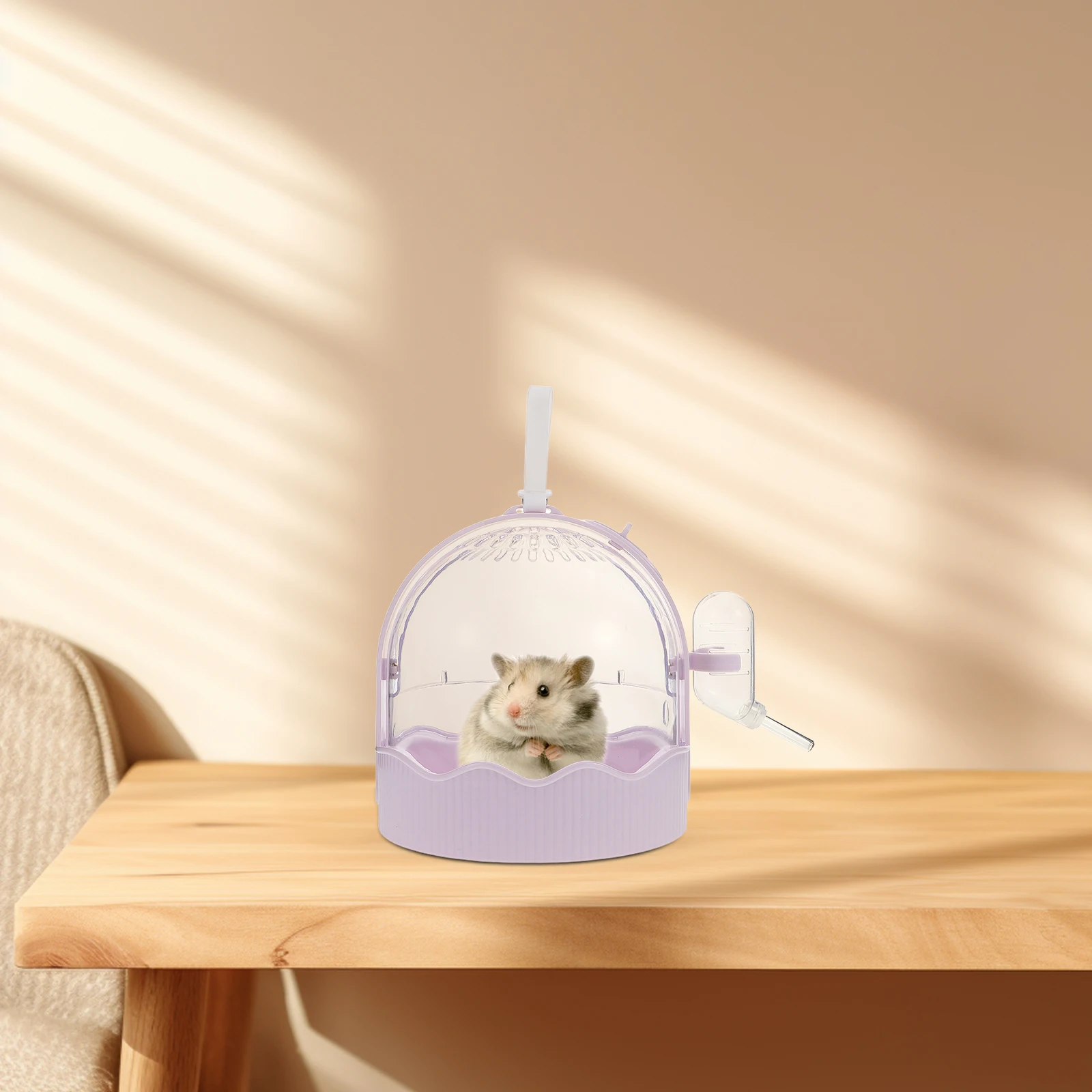 

Portable Small Animal Carrier Cage Hamster Travel Bag Lightweight Plastic Supplies Takeaway Cage Toy Pet Bunny Rabbit Sugar