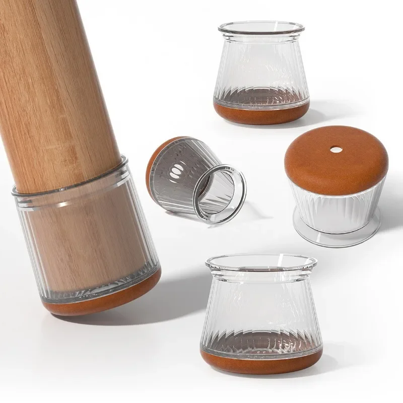 

Thickened silicone chair foot cover hemming felt pad protective cover stool table and chair wear-resistant foot pad silent