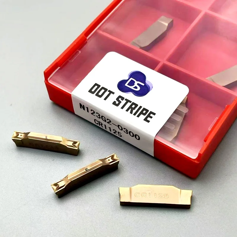 Hoja de corte ranurada N123G2 0300 003 CR1125/TF4225, herramienta de torno CNC, herramientas de torneado de Metal, herramienta de corte de carburo de tungsteno N123G2