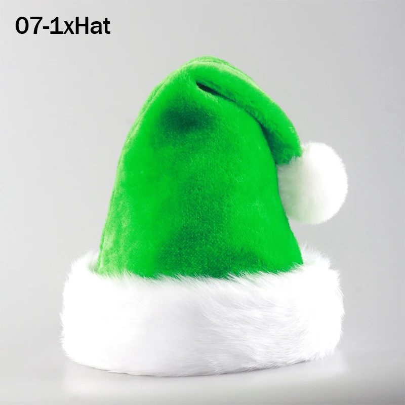 Kerstmuts Kerstman Baard Pak Feestjurk Accessoires Kerstmuts Pruik Baard Festival Podium Rollenspel Hoofddeksels