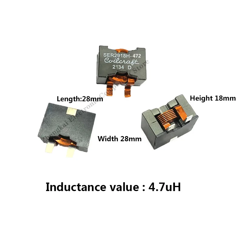 SER2918H-472KL SER2918H 4.7uH Chip High-power Inductors, Shielded Power Inductor, High-Current 59A Copper Coil SER2918H-472