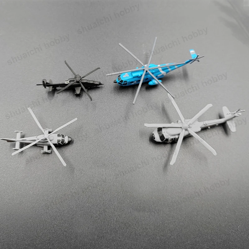 1Set 1/700 1/350 Scale China Helicopter Model Kit Z-20 Z-8 Z-9 Z-10 Miniature Aircraft Resin Static Ornament Display Collection