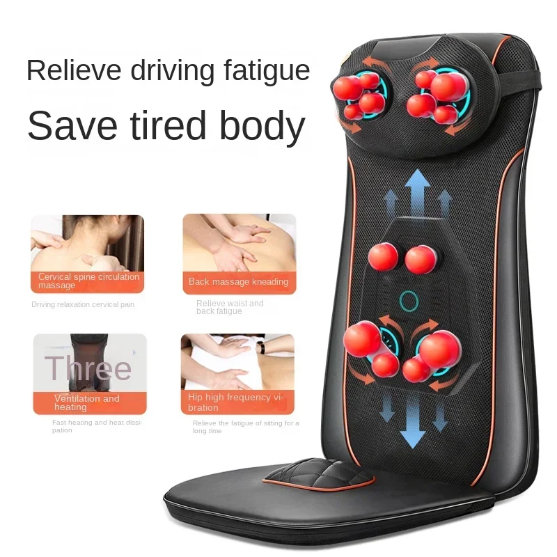 

Car Mounted Cervical Massager, Multi-Functional Neck Cushion, Waist and Back Relief, Full Body Massage for Vehicle and Home