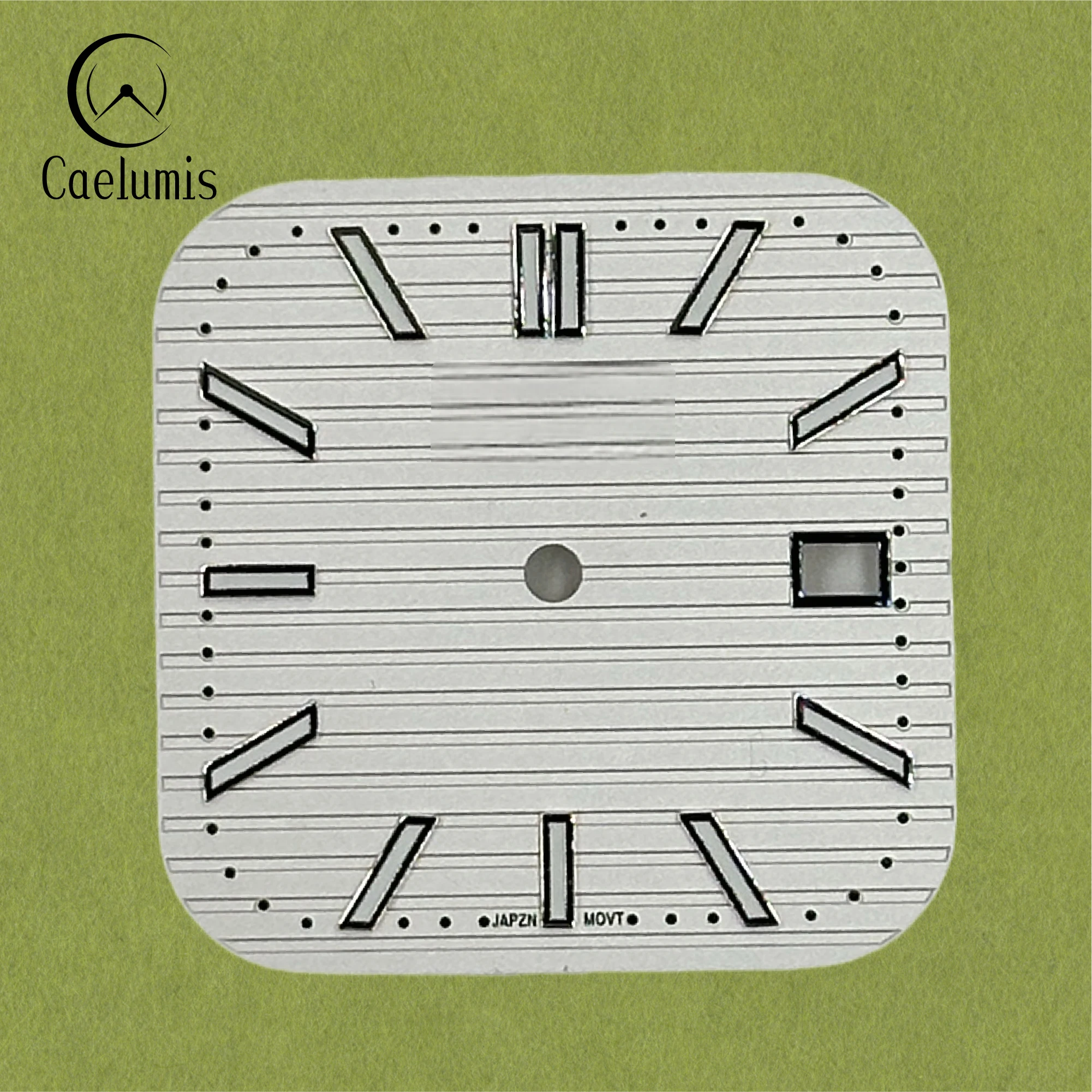 Caelumis Watch Dial S Logo S Dial  Luminous Square Dial Date Dial 29.5mmdial for NH35 movement Watches for men mods parts view 3