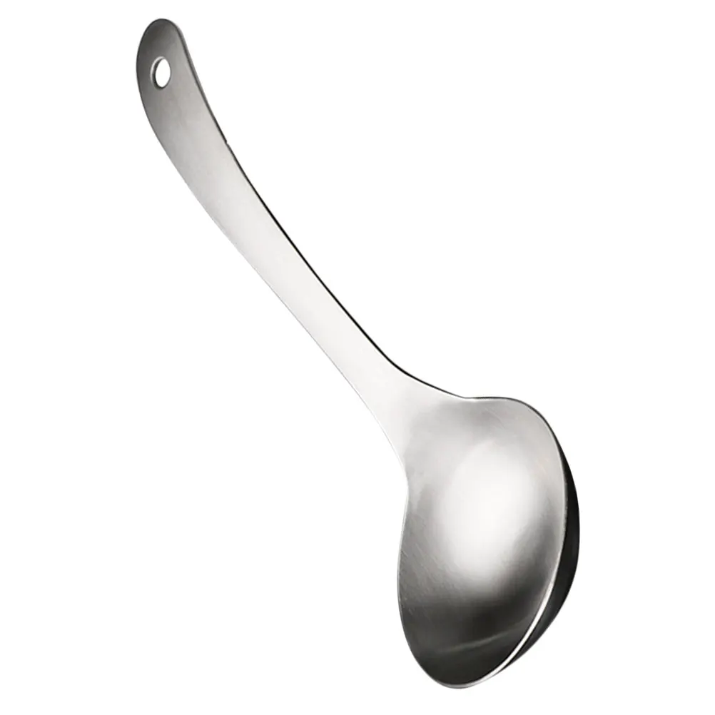 

304 Stainless Spoon Deep Round Kitchen Tool Long H Soup Serving Spoons Home Convenient Dinner Spoon Use