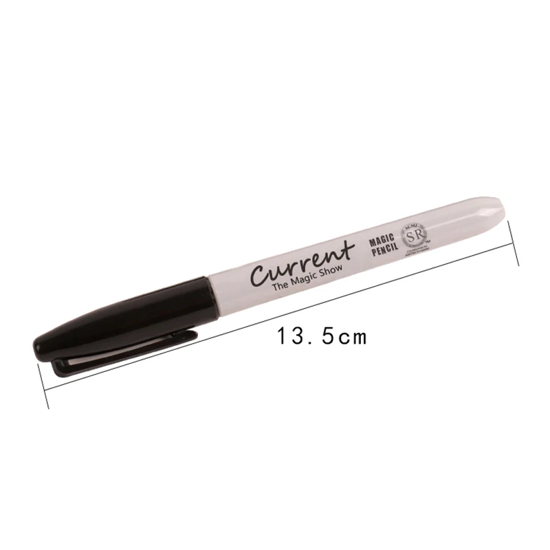 1pc Sharpie Pen Normal Pen not Gimmick Pen Black Marker Pen for Magician Magic Accessories Close Up Tricks Accessory