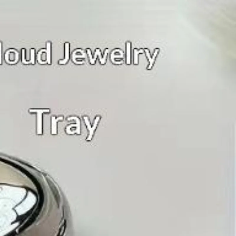Simple Jewelry Storage Tray Creative Cloud Shapes Electroplated Jewelry Earrings Ring Display Desktop Dish For Women