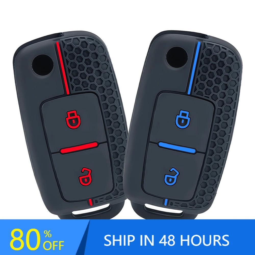 

Styling Mouldings Silicone Car Key Case Key Cover For VW T5 Polo Passat Volkswagen Golf 4 5 6 Caravelle Skoda Fabia Octavia Ligi